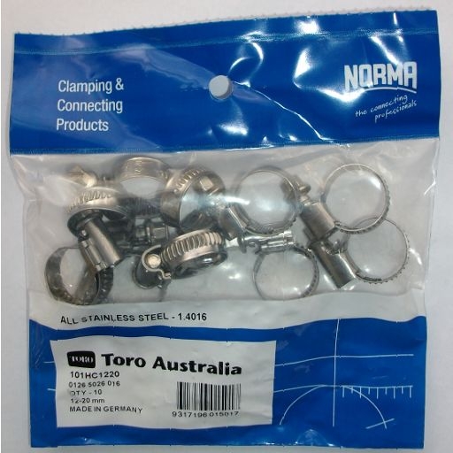 Norma Stainless Hose Clamps 1220mm 10 Piece BULK PACK